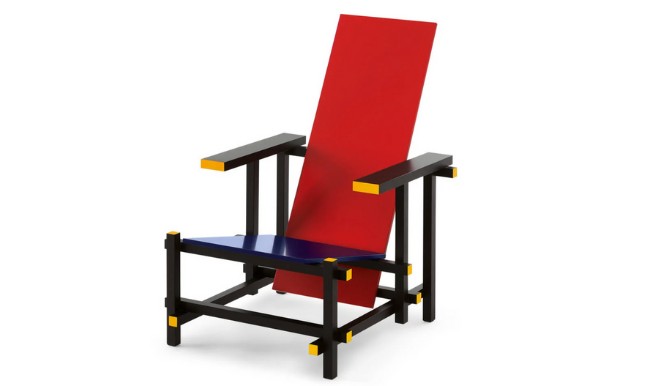 Red and Blue: la sedia-scultura di Rietveld per Cassina