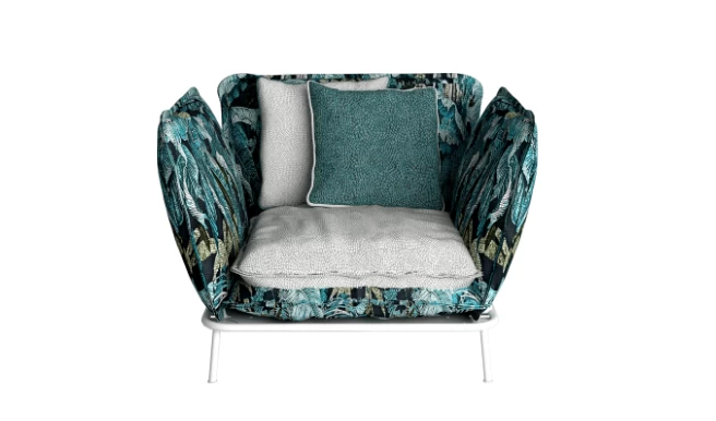 La sofisticata Lipari Outdoor armchair di Sicis