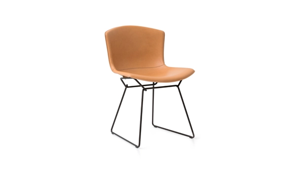 Knoll Bertoia Leather-Covered Side Chair Chair
