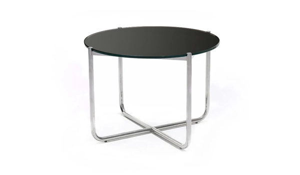Knoll MR Table Limited Edition Black Glass Small Table