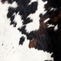 Cowhide Leather - White/Black/Brown