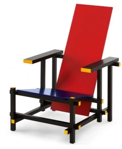 Cassina 635 Red and Blue